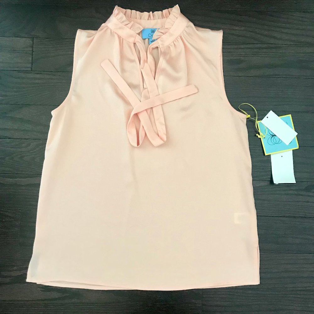 CeCe Peach Pink Sleeveless Blouse